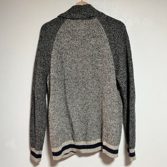 American Eagle Shawl Collar Knit Cardigan – Grey & Black – Size L - Picture 8 of 13